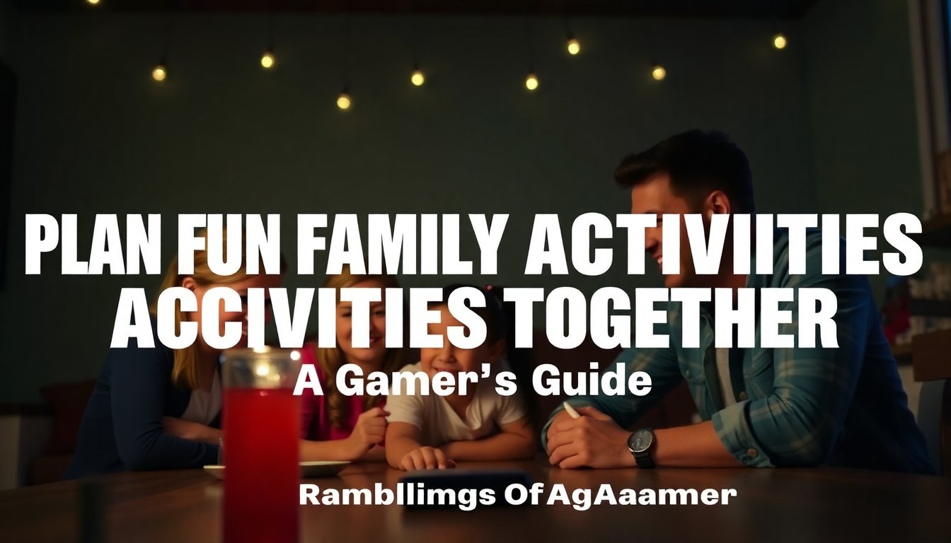 plan fun family activities together ramblingsofagamer